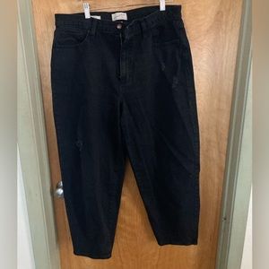 Target dark wash balloon tapered denim